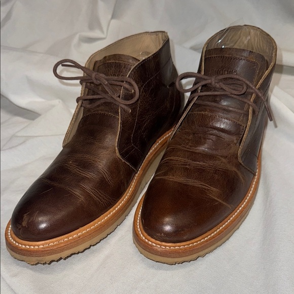 Rhodes Tyler Chukka Boots | Brown Leather Ankle Boots | Size 10 - Picture 1 of 13